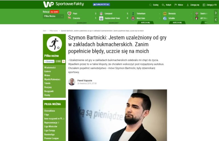Wywiad dla WP Sportowe Fakty